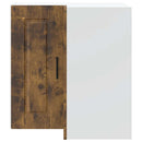 vidaXL Porto füstös tölgy színű szerelt fa konyhai fali sarokszekrény