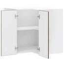 vidaXL Porto füstös tölgy színű szerelt fa konyhai fali sarokszekrény