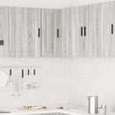 vidaXL Porto szürke sonoma színű szerelt fa konyhai fali sarokszekrény