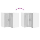 vidaXL Porto szürke sonoma színű szerelt fa konyhai fali sarokszekrény