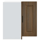 vidaXL Porto barna tölgy színű szerelt fa konyhai fali sarokszekrény