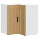 vidaXL Porto kézműves tölgy szerelt fa konyhai fali sarokszekrény