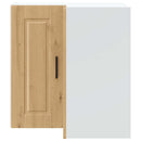 vidaXL Porto kézműves tölgy szerelt fa konyhai fali sarokszekrény