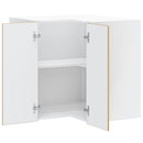 vidaXL Porto kézműves tölgy szerelt fa konyhai fali sarokszekrény