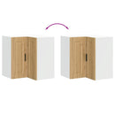 vidaXL Porto kézműves tölgy szerelt fa konyhai fali sarokszekrény