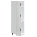 vidaXL Porto magasfényű fehér szerelt fa konyhaszekrény