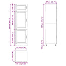 vidaXL Porto sonoma tölgy színű szerelt fa konyhaszekrény