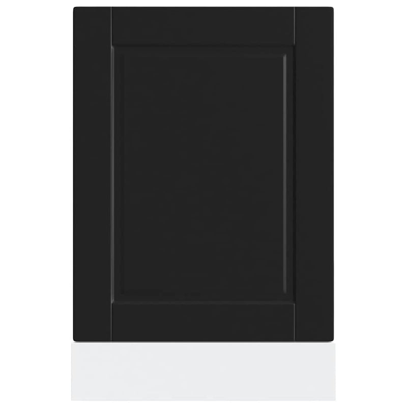 vidaXL mosogatógép panel "Porto" Fekete 45x1,5x67 cm Mérnöki fa