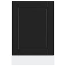vidaXL mosogatógép panel Porto Fekete 45x1,5x57 cm Mérnöki fa