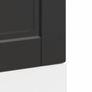 vidaXL mosogatógép panel Porto Fekete 45x1,5x57 cm Mérnöki fa
