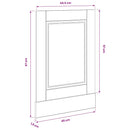 vidaXL mosogatógép panel Porto Szürke Sonoma 45x1,5x57 cm Mérnöki fa