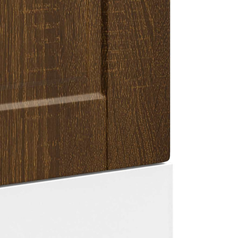 vidaXL mosogatógép panel "Porto" Barna tölgy 45x1,5x67cm Méretezett fa