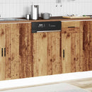vidaXL mosogatógép panel Porto Régi fa 45x1,5x57 cm Műanyag fa