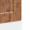 vidaXL mosogatógép panel Porto Régi fa 45x1,5x57 cm Műanyag fa