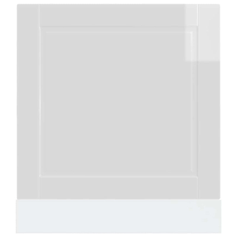 vidaXL mosogatógép panel Porto magasfényű fehér 60x1,5x67 cm gépi fa