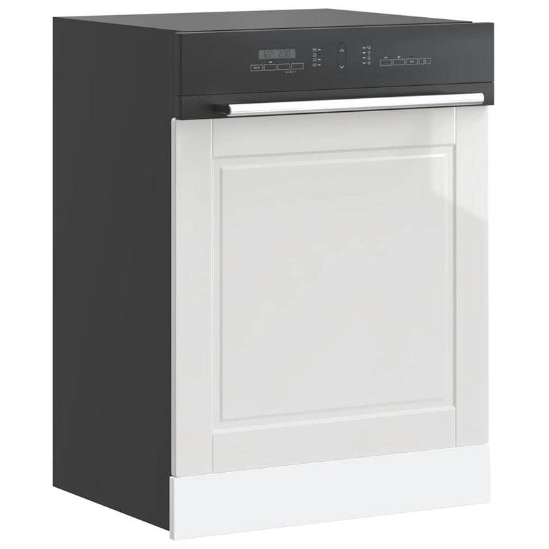 vidaXL mosogatógép panel Porto magasfényű fehér 60x1,5x67 cm gépi fa