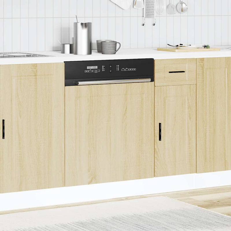 vidaXL mosogatógép panel Porto sonoma tölgy 60x1,5x67 cm mérnöki fa
