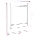 vidaXL mosogatógép panel Porto barna tölgy 60x1,5x57cm méretezett fa