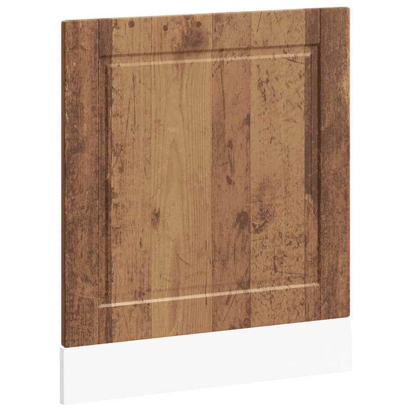 vidaXL mosogatógép panel Porto régi fa 60x1,5x67 cm műanyag fa