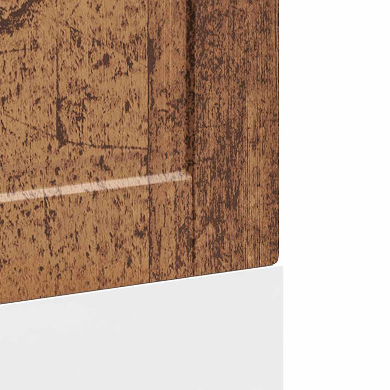 vidaXL mosogatógép panel Porto régi fa 60x1,5x67 cm műanyag fa