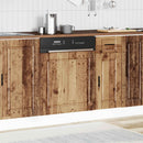vidaXL mosogatógép panel Porto régi fa 60x1,5x57 cm műanyag fa