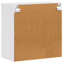 vidaXL Konyhai fali szekrény üvegajtóval "Porto" fehér