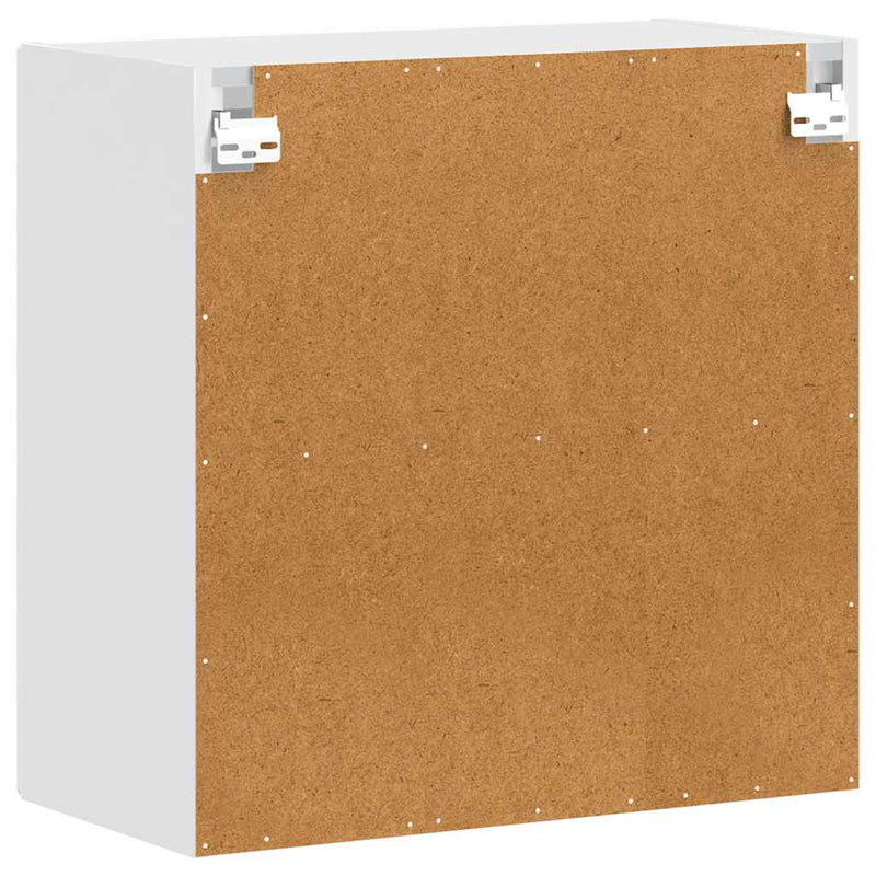 vidaXL Konyhai fali szekrény üvegajtóval "Porto" fehér