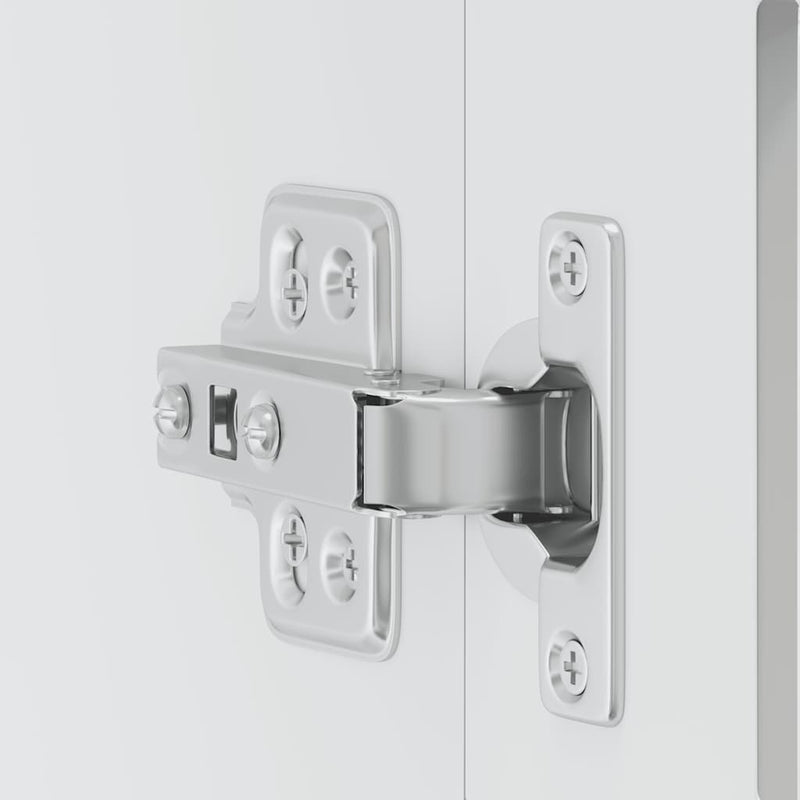 vidaXL Konyhai fali szekrény üvegajtóval "Porto" fehér