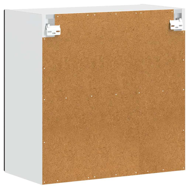 vidaXL konyhai fali szekrény üvegajtóval "Porto" Fekete színű