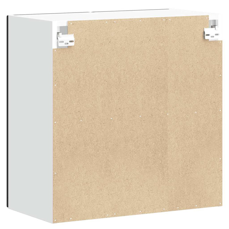 vidaXL konyhai fali szekrény üvegajtóval "Porto" Fekete színű