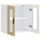 vidaXL konyhai fali szekrény üvegajtóval "Porto" Sonoma Oak