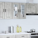 vidaXL konyhai fali szekrény üvegajtóval Porto Betonszürke betonszürke