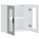 vidaXL konyhai fali szekrény üvegajtóval Porto Betonszürke betonszürke