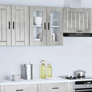 vidaXL konyhai fali szekrény üvegajtóval Porto Betonszürke betonszürke