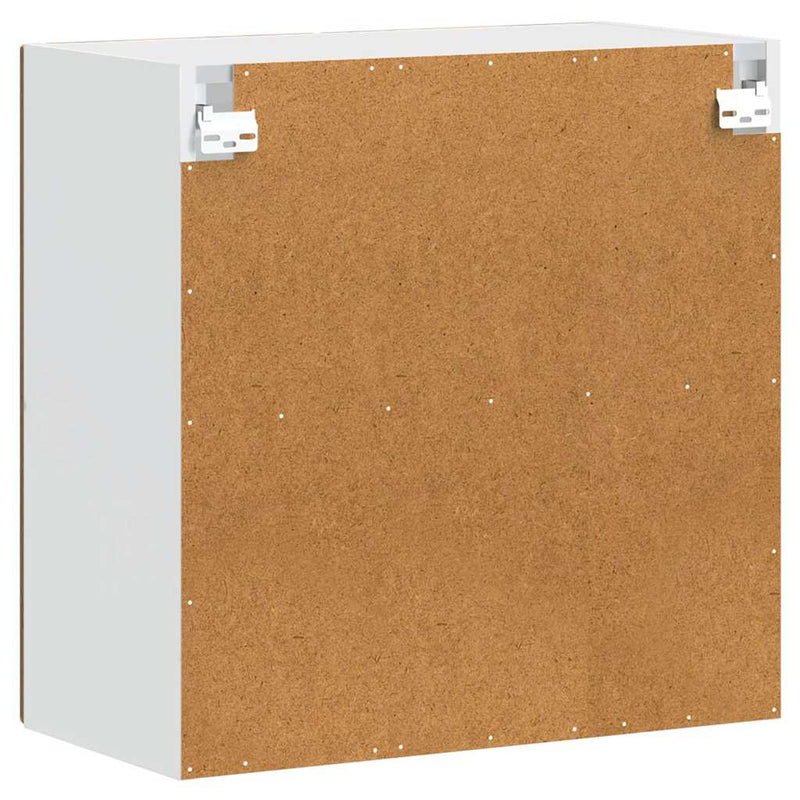 vidaXL Konyhai fali szekrény üvegajtóval "Porto" Régi fa