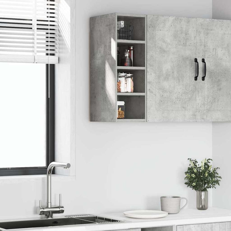 vidaXL “Riga” betonszürke szerelt fa függő szekrény 20x29,5x60 cm