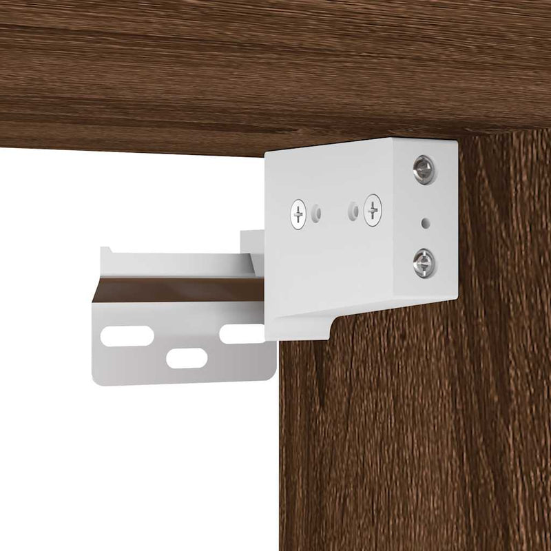 vidaXL “Riga” barna tölgy színű szerelt fa függőszekrény