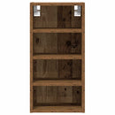 vidaXL “Riga” antik fa színű szerelt fa függőszekrény 30x29,5x60 cm