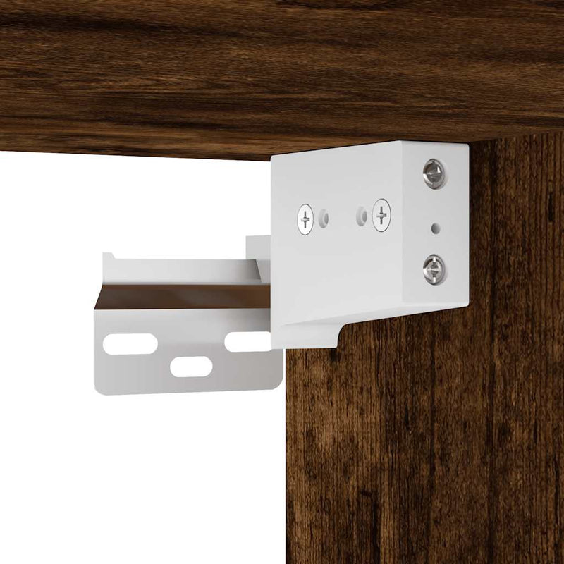 vidaXL “Riga” füstös tölgy színű szerelt fa függőszekrény