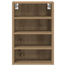 vidaXL “Riga” kézműves tölgy színű szerelt fa függőszekrény