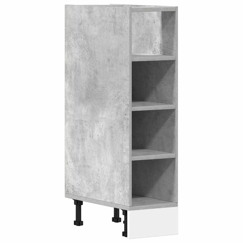 vidaXL “Riga” betonszürke szerelt fa alsószekrény 20x44,5x81,5 cm