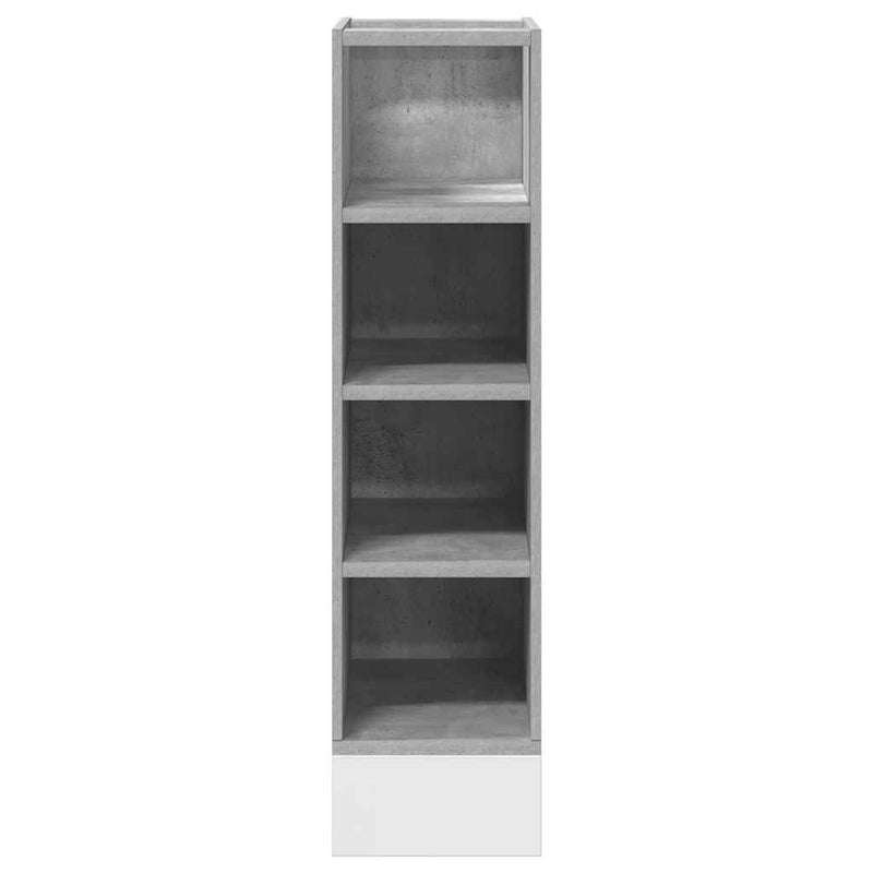 vidaXL “Riga” betonszürke szerelt fa alsószekrény 20x44,5x81,5 cm