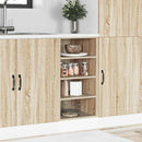 vidaXL “Riga” sonoma tölgy színű szerelt fa alsó szekrény