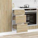 vidaXL “Lyon” alsó szekrény Sonoma tölgy Gépi úton előállított fa