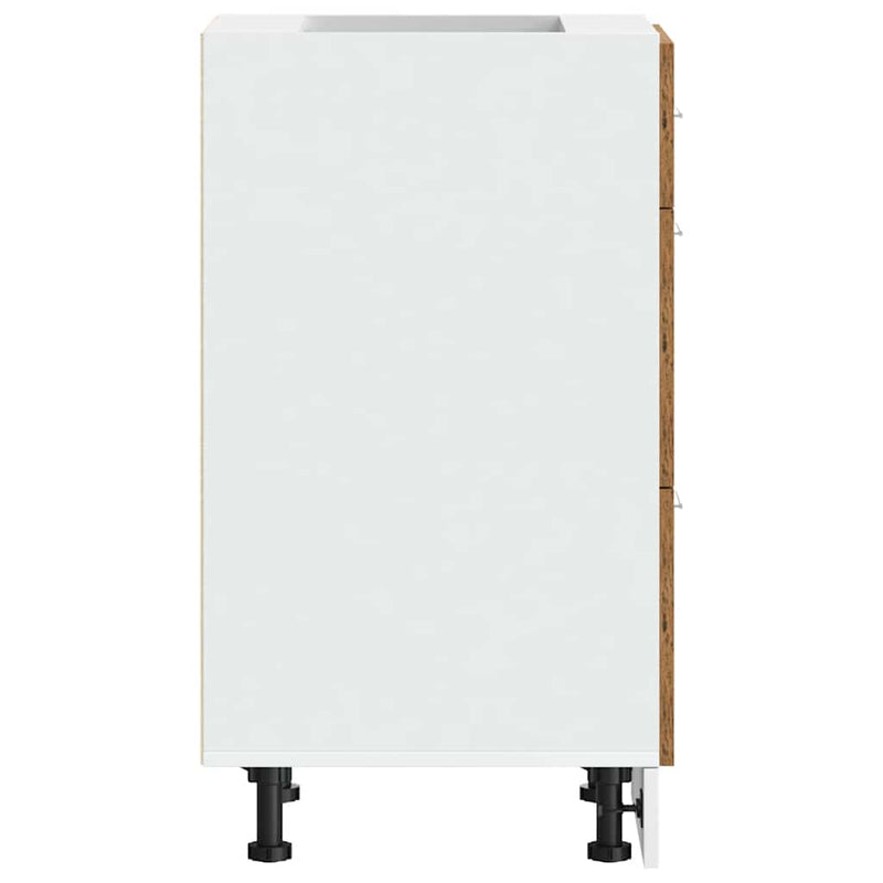 vidaXL “Lyon” Alsószekrény Régi fa 40x46x81,5 cm Gépelt fa