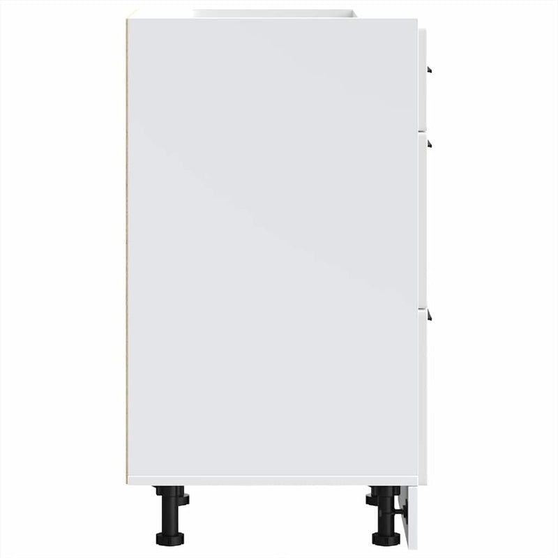 vidaXL konyhai alsószekrény "Porto" magasfényű fehér, rétegelt fa