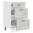 vidaXL Porto betonszürke szerelt fa konyhai alapszekrény