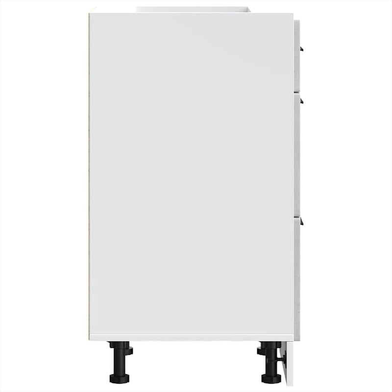 vidaXL Porto betonszürke szerelt fa konyhai alapszekrény