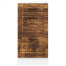 vidaXL Porto füstös tölgy színű szerelt fa konyhai alapszekrény