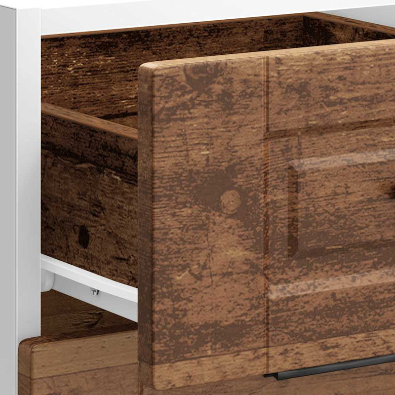 vidaXL Porto antik fa színű szerelt fa konyhai alapszekrény